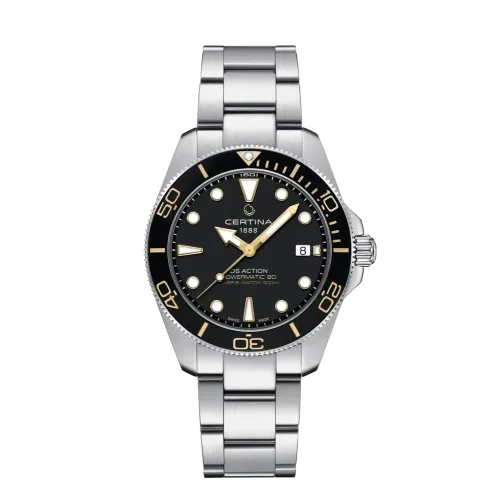 MONTRE CERTINA DS ACTION DIVER 40.5MM POWERMATIC 80 CADRAN NOIR