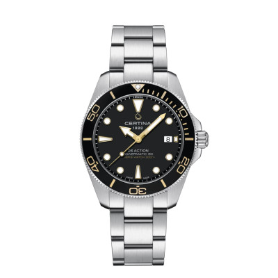 MONTRE CERTINA DS ACTION DIVER 40.5MM POWERMATIC 80 CADRAN NOIR