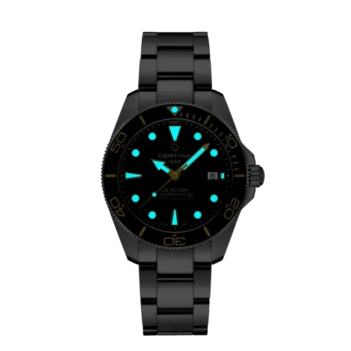 MONTRE CERTINA DS ACTION DIVER 40.5MM POWERMATIC 80 CADRAN NOIR