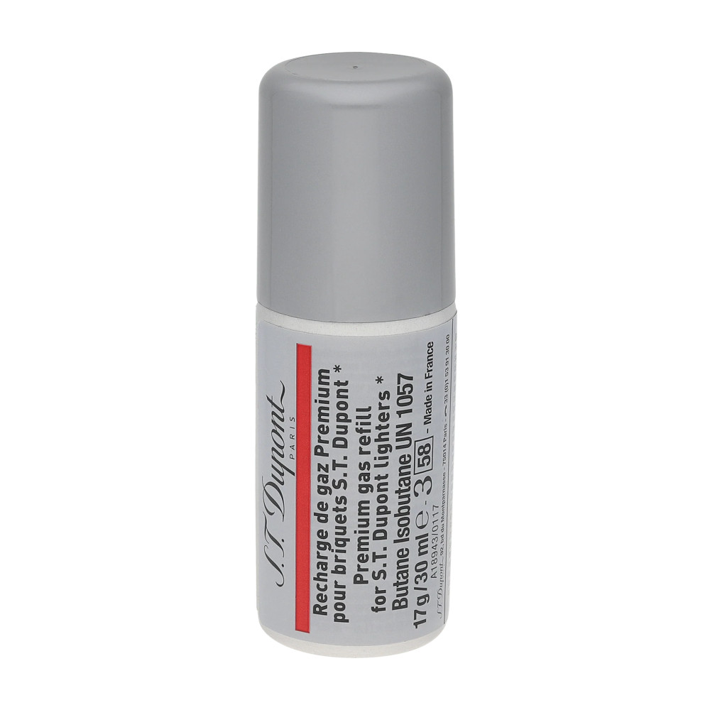 Vue de face d'une cartouche de recharge de gaz S.T. Dupont originale