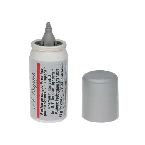 Vue de face d'une cartouche de recharge de gaz S.T. Dupont originale