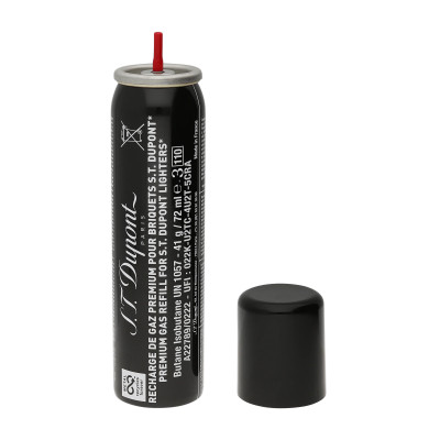 Recharge de gaz noir S.T. Dupont, capuchon ouvert