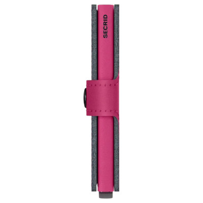 Profil vue de SECRID Miniwallet Yard Fuchsia