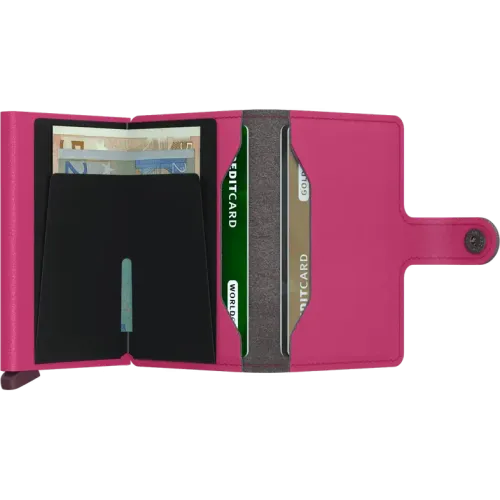 Photo intégrale montrant l’intégralité de l’accessoire SECRID Miniwallet Yard Fuchsia