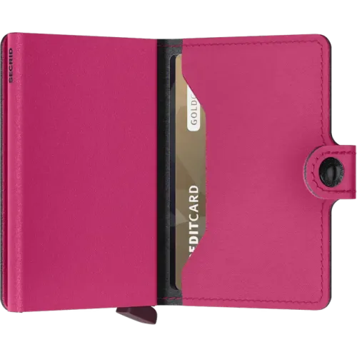 Photo intégrale montrant l’intégralité de l’accessoire SECRID Miniwallet Yard Fuchsia