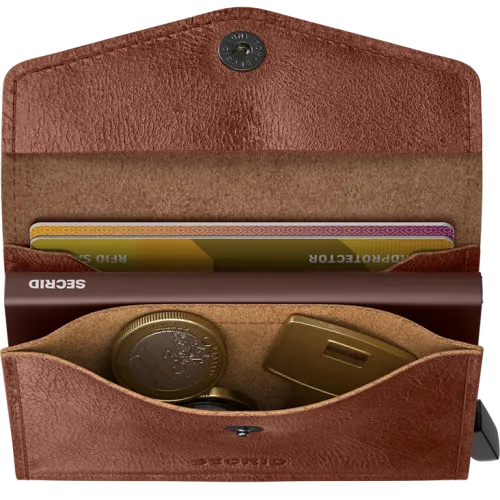 SECRID ENVELOPPE WALLET VINTAGE COGNAC