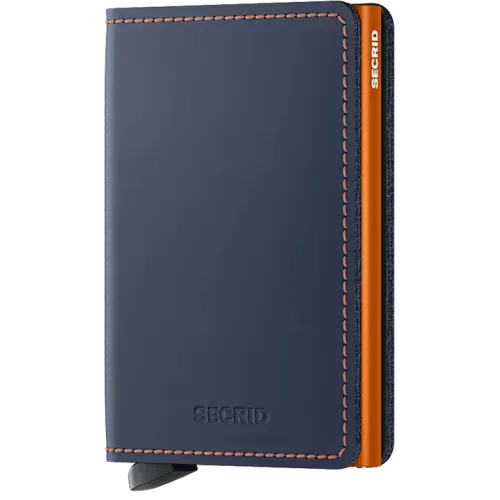 SECRID SLIMWALLET MATTE NIGHTBLUE & ORANGE