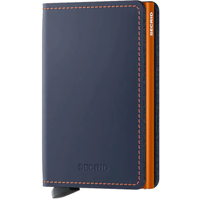 SECRID SLIMWALLET MATTE NIGHTBLUE & ORANGE