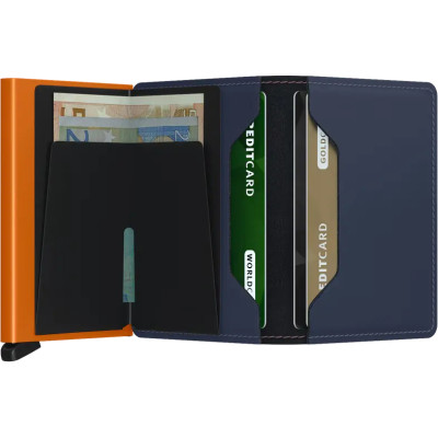 SECRID SLIMWALLET MATTE NIGHTBLUE & ORANGE