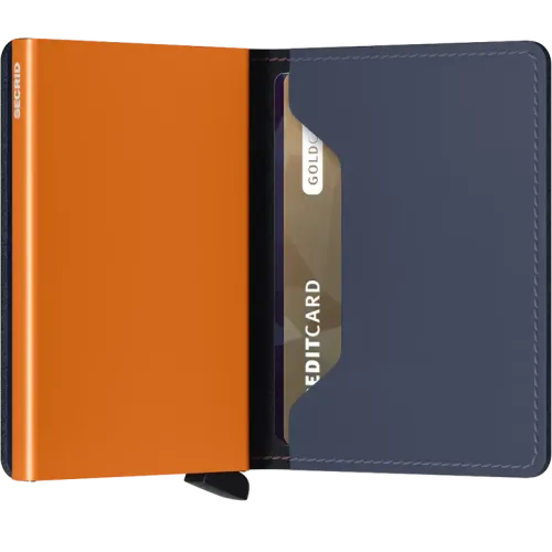 SECRID SLIMWALLET MATTE NIGHTBLUE & ORANGE