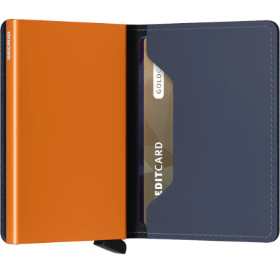 SECRID SLIMWALLET MATTE NIGHTBLUE & ORANGE