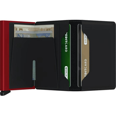 SECRID SLIMWALLET MATTE BLACK & RED