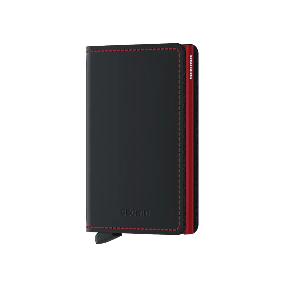 SECRID SLIMWALLET MATTE BLACK & RED
