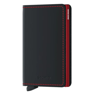 SECRID SLIMWALLET MATTE BLACK & RED