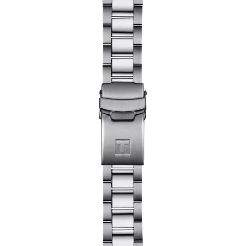 MONTRE TISSOT SEASTAR 1000 40MM CADRAN TURQUOISE BRACELET BICOLORE MÉTAL ARGENTÉ