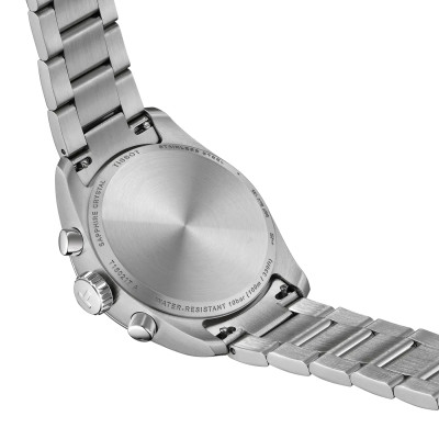 MONTRE TISSOT PR 100 36MM CADRAN NACRE BLEUE BRACELET BI‑COLOR MÉTAL