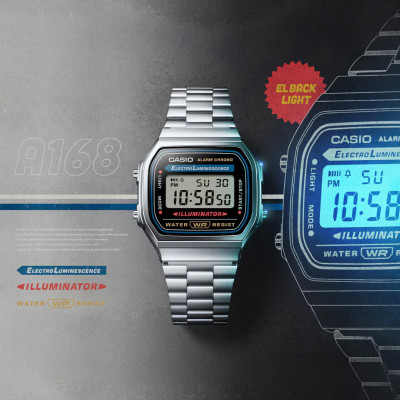 MONTRE CASIO ICONIC A168WA-1