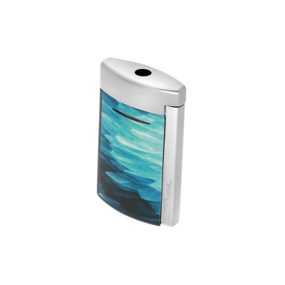 ST DUPONT BRIQUET MINIJET BLEU BRIQUET LAQUÉ GÉODE BLEU