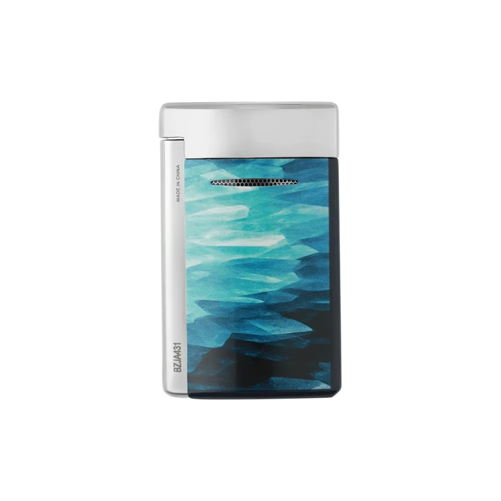 ST DUPONT BRIQUET MINIJET BLEU BRIQUET LAQUÉ GÉODE BLEU