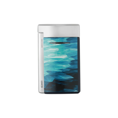 ST DUPONT BRIQUET MINIJET BLEU BRIQUET LAQUÉ GÉODE BLEU