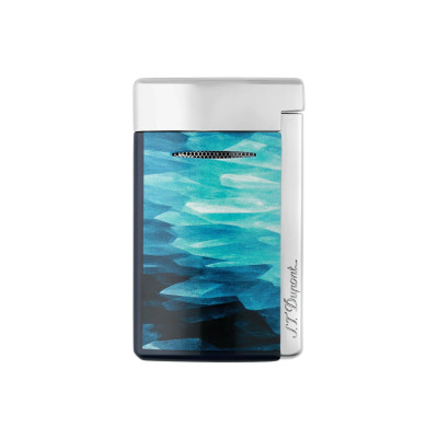 ST DUPONT BRIQUET MINIJET BLEU BRIQUET LAQUÉ GÉODE BLEU