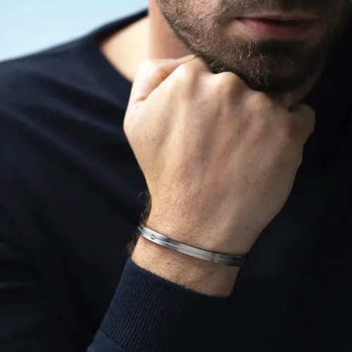 HERBELIN BRACELET JONC NEWPORT ACIER