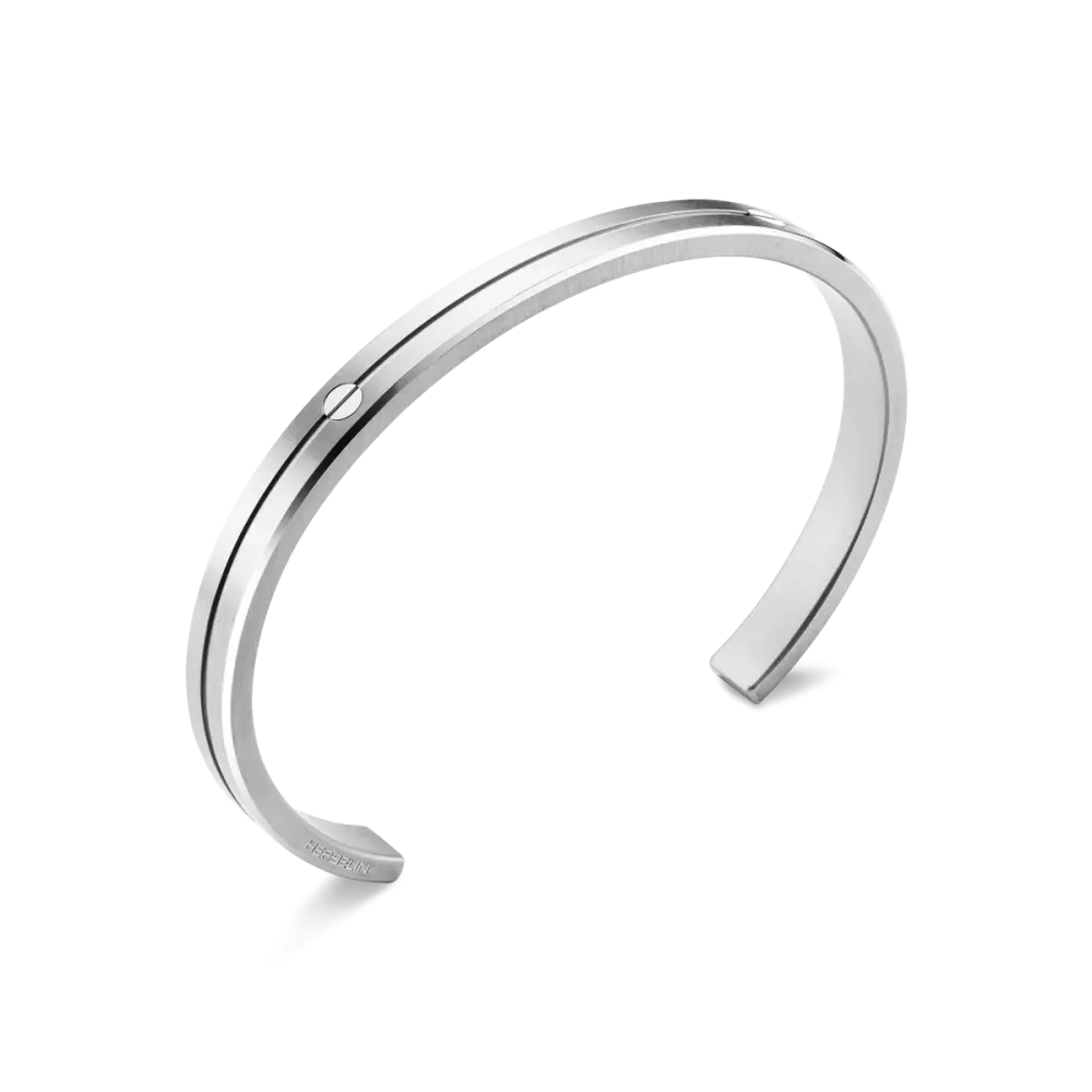 HERBELIN BRACELET JONC NEWPORT ACIER