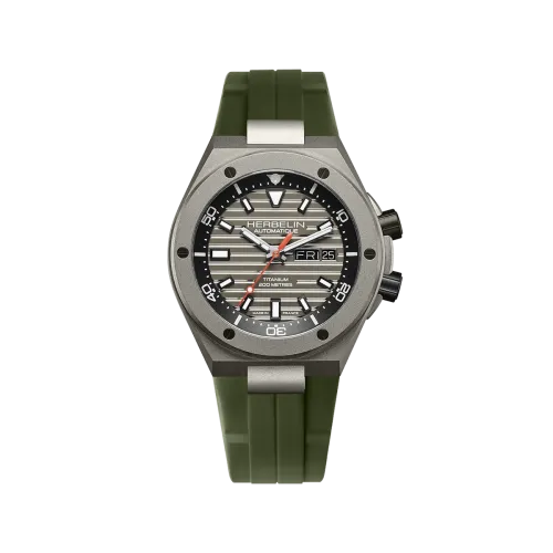 MONTRE HERBELIN CAP CAMARAT AUTOMATIQUE TITANE DIVER KAKI