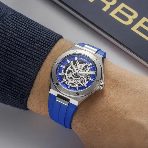 MONTRE HERBELIN CAP CAMARAT AUTOMATIQUE SQUELETTE BLEU