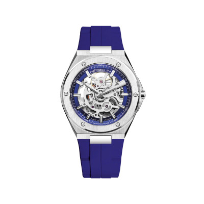 MONTRE HERBELIN CAP CAMARAT AUTOMATIQUE SQUELETTE BLEU