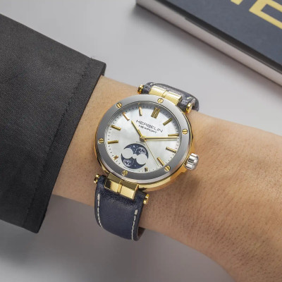 MONTRE HERBELIN NEWPORT AUTOMATIQUE LADY PHASES DE LUNE NACRE
