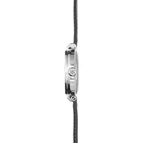 MONTRE HERBELIN INSPIRATION AUTOMATIQUE PHASE DE LUNE ACIER & CUIR GRIS