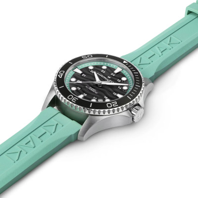 MONTRE HAMILTON KHAKI NAVY SCUBA 40 MM BRACELET TURQUOISE SAISISSANT