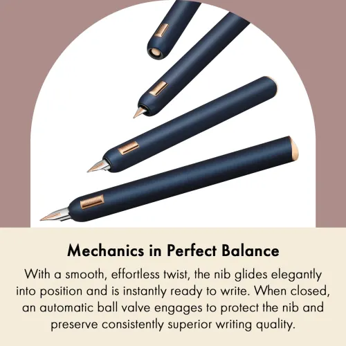 STYLO PLUME LAMY DIALOG CC BLEU NUIT PLUME OR