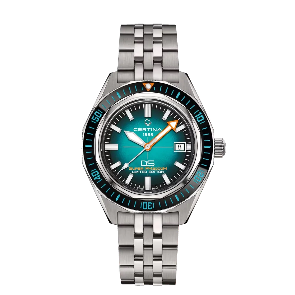 CERTINA MONTRE DS SUPER PH2000M STC MONTRE HOMME AUTOMATIQUE BLEU TITANE
