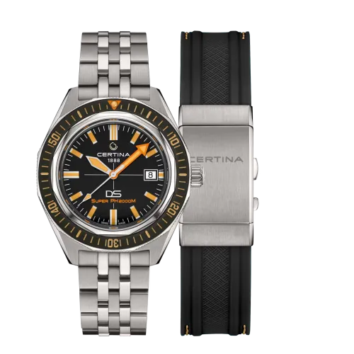 MONTRE CERTINA DS SUPER PH2000M AUTOMATIQUE NOIR TITANE