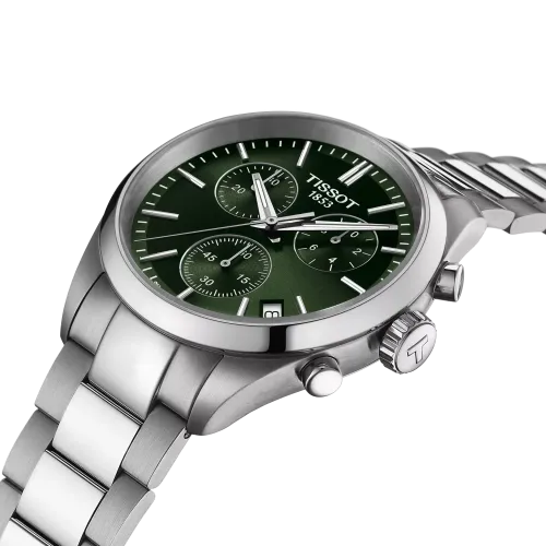 TISSOT PR 100 40MM CADRAN VERT BRACELET BOÎTIER ACIER