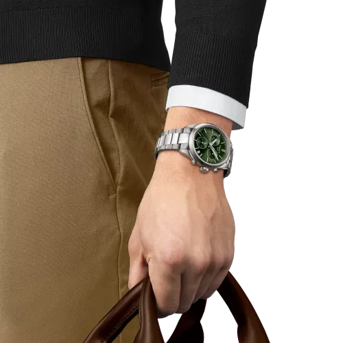TISSOT PR 100 40MM CADRAN VERT BRACELET BOÎTIER ACIER