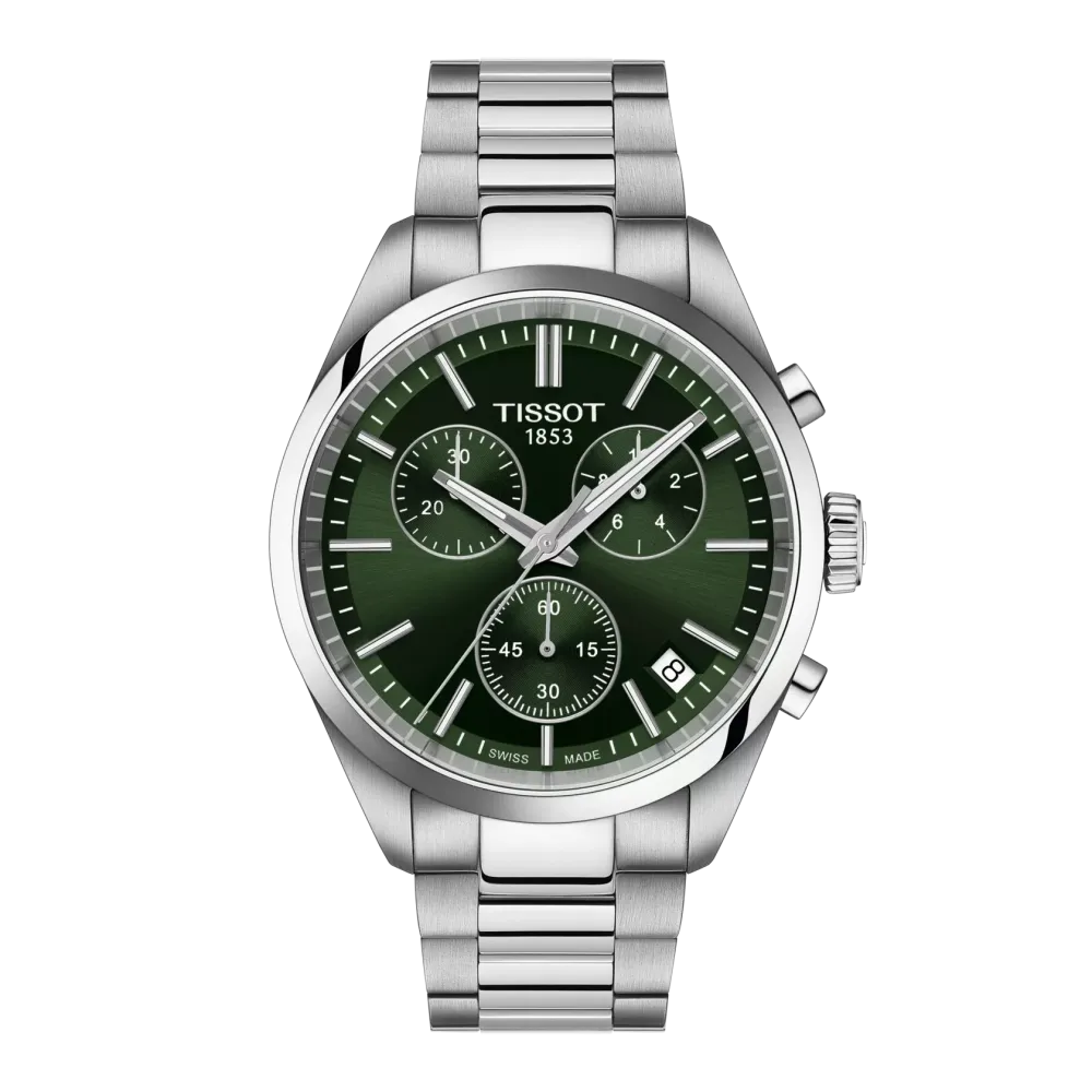 TISSOT PR 100 40MM CADRAN VERT BRACELET BOÎTIER ACIER