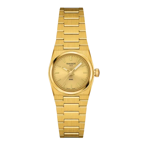 TISSOT PRX 25MM CADRAN, BOÎTIER ET BRACELET OR JAUNE