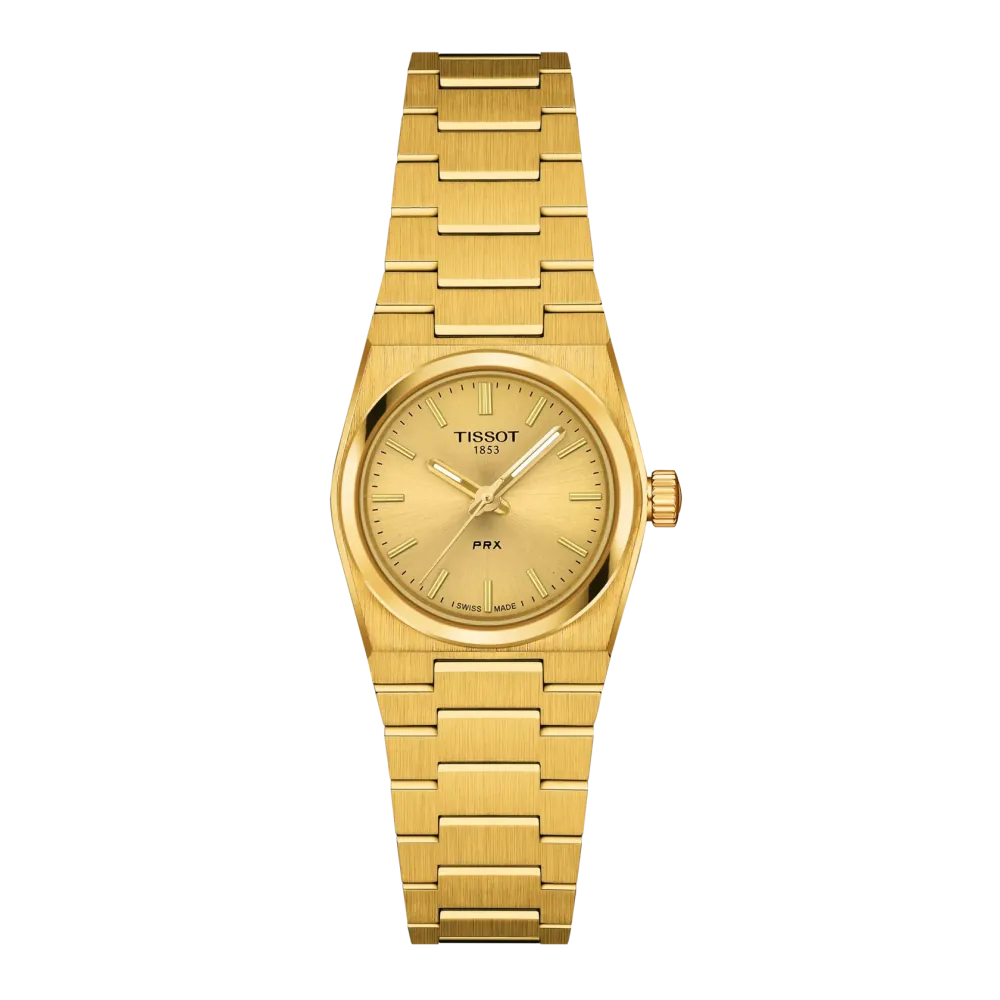 TISSOT PRX 25MM CADRAN, BOÎTIER ET BRACELET OR JAUNE