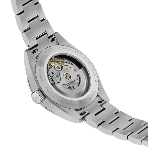 Photo montrant l'intégralité de la montre Montre Tissot Gentleman 38mm Cadran Argenté Bracelet Métal