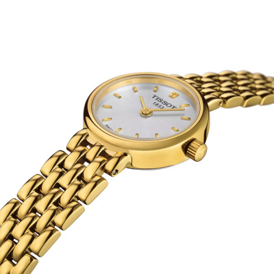 Montre femme quartz tissot LOVELY pvd or jaune