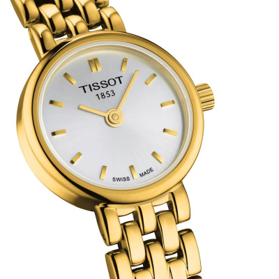 Montre femme quartz tissot LOVELY pvd or jaune