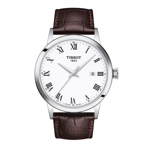 TISSOT T-CLASSIC DREAM SWISSMATIC BRACELET CUIR 42 MM