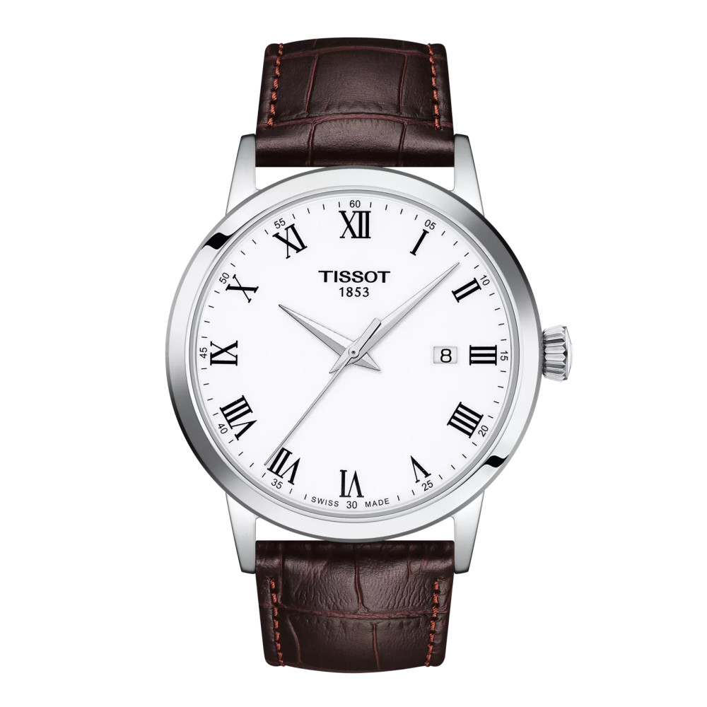 TISSOT T-CLASSIC DREAM SWISSMATIC BRACELET CUIR 42 MM