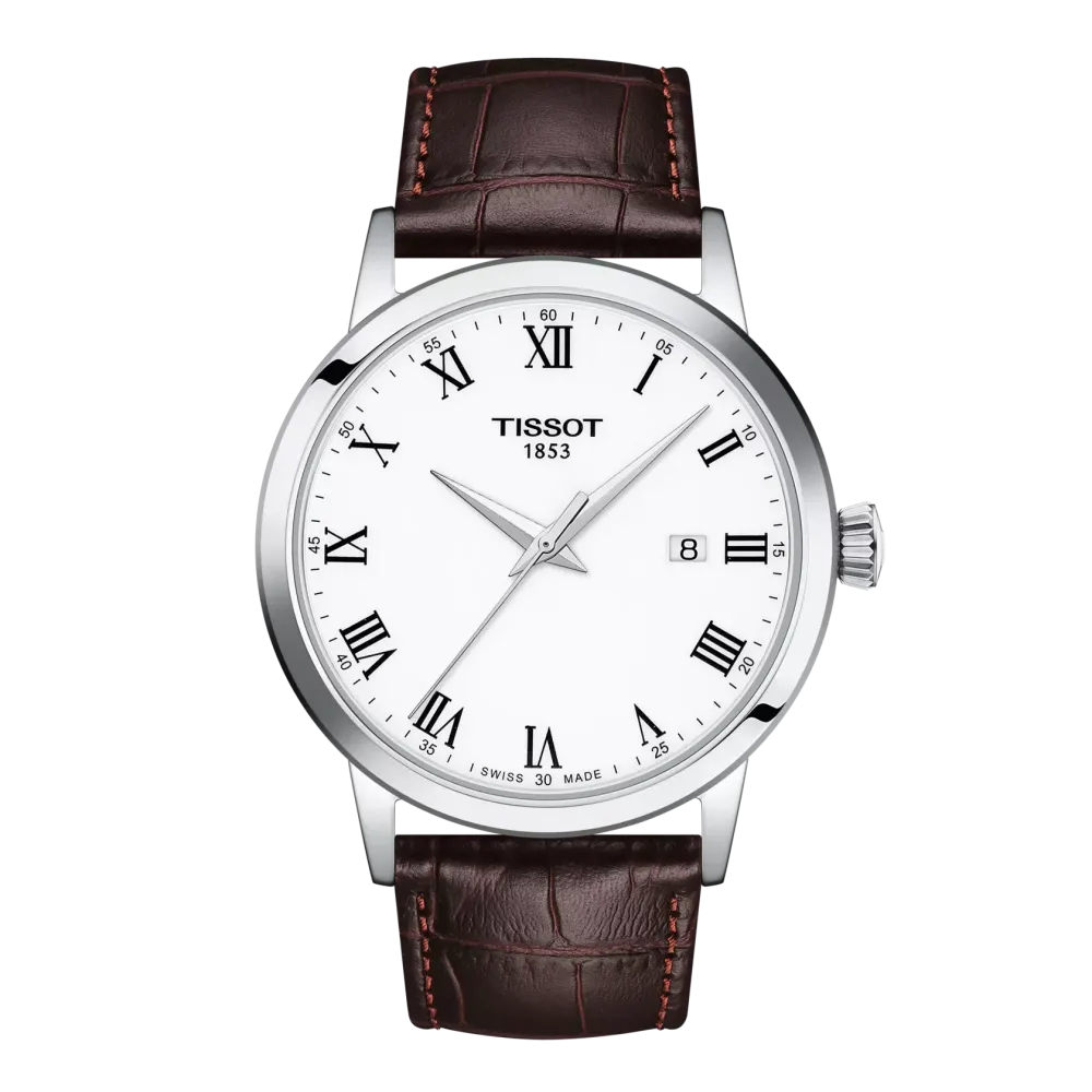 TISSOT T-CLASSIC DREAM SWISSMATIC BRACELET CUIR 42 MM