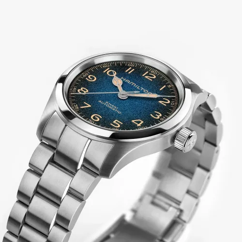 MONTRE HAMILTON KHAKI FIELD MURPH 38 MM BRACELET MÉTAL ARGENTÉ