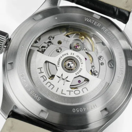 MONTRE HAMILTON KHAKI FIELD MURPH 38 MM BRACELET MÉTAL ARGENTÉ