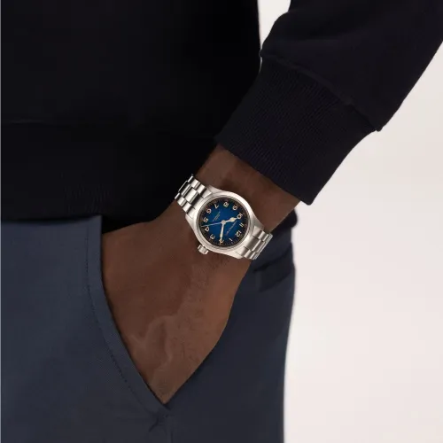 MONTRE HAMILTON KHAKI FIELD MURPH 38 MM BRACELET MÉTAL ARGENTÉ